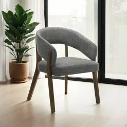 Chaises rembourrées (bte de 2) - gris