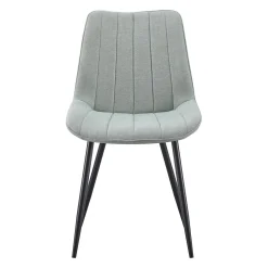 Chaises rembourrées (bte de 2) - gris