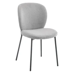 Chaises rembourrées (bte de 2) - gris