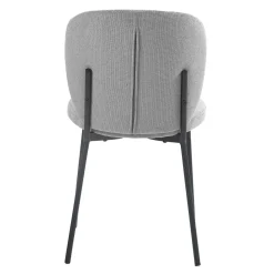 Chaises rembourrées (bte de 2) - gris
