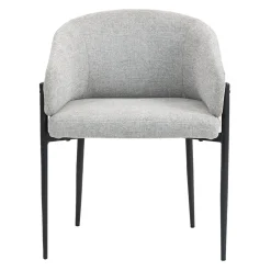 Chaises rembourrées (bte de 2) - gris