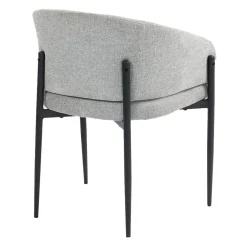 Chaises rembourrées (bte de 2) - gris