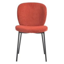 Chaises rembourrées (bte de 2) - rouge brique