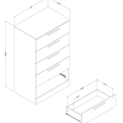 Commode 5 tiroirs - South Shore