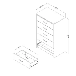 Commode 5 tiroirs - South Shore