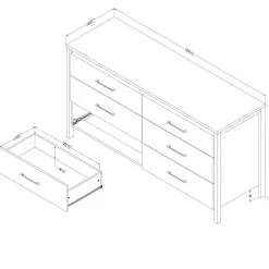 Commode 6 tiroirs - South Shore
