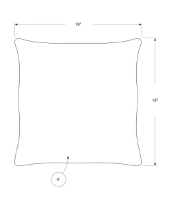 Coussin décoratif en satin 18