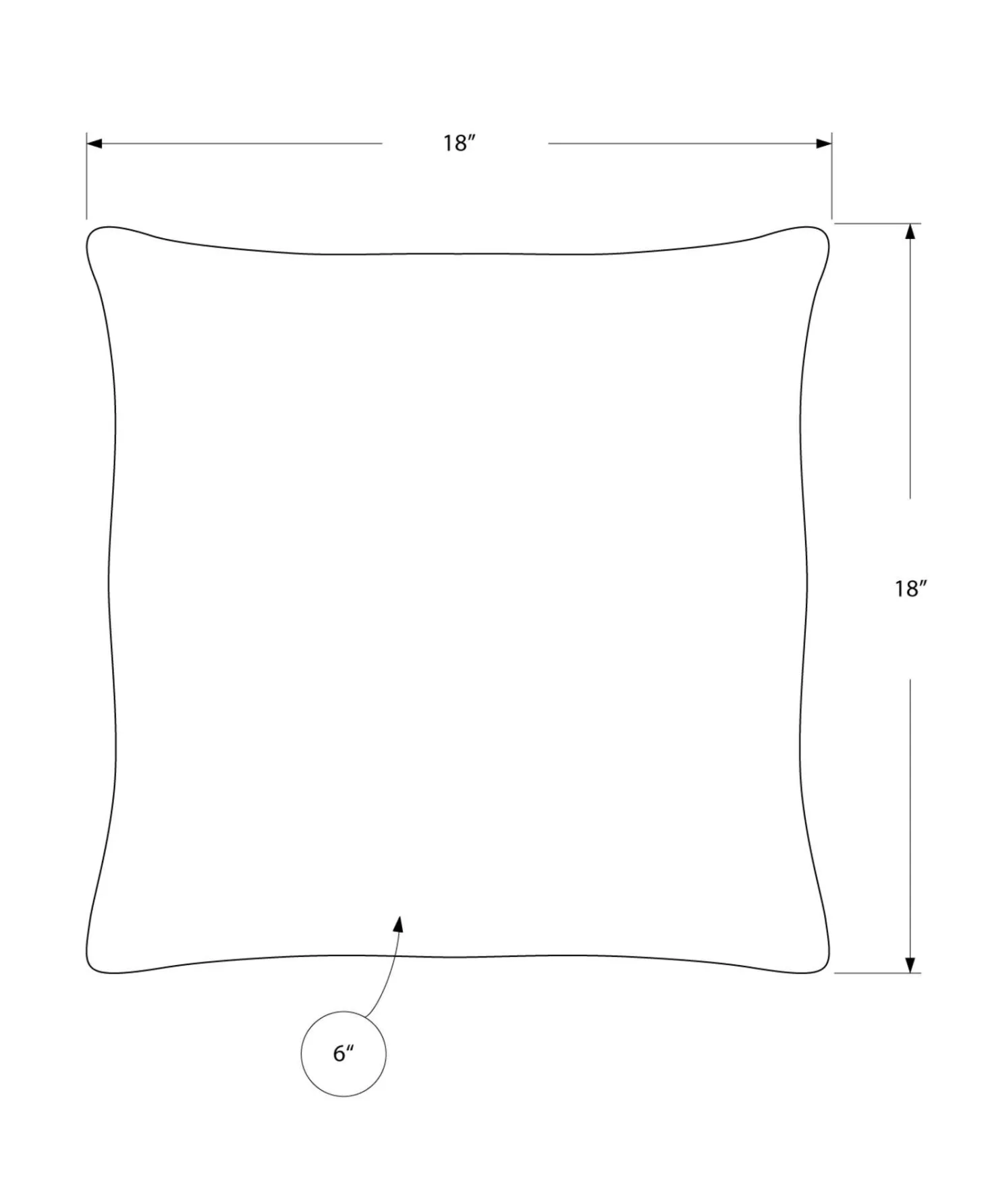 Coussin décoratif en velours 18"