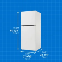 DANBY Réfrigerateur 14,2 pi3 28 po Blanc Congélateur en haut - DFF142E1WDB
