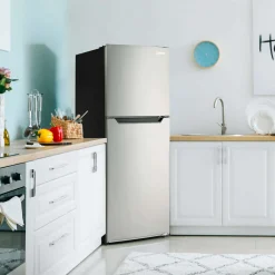 DANBY Réfrigérateur 10,1 pi3 24 In Inox Congélateur en haut - DFF101B1BSLD