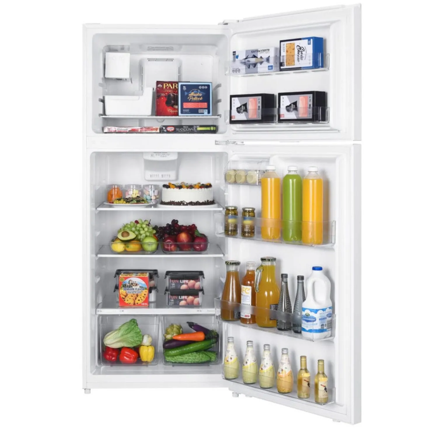 DANBY Réfrigérateur 18 pi3 28 po Blanc Congélateur en haut - DFF176B1WDB