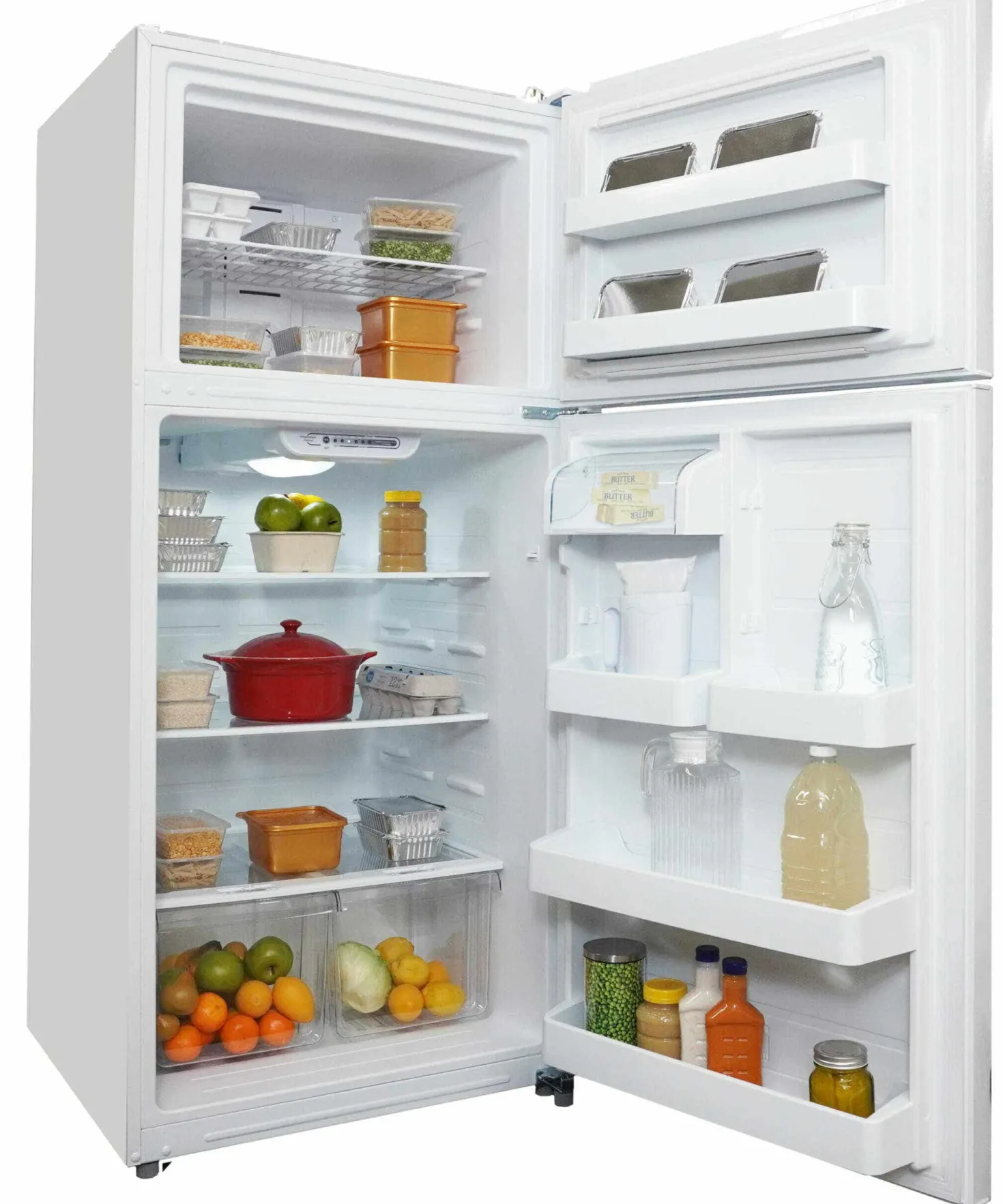 DANBY Réfrigérateur 18 pi3 30 po Blanc Congélateur en haut - DFF180E1WDB