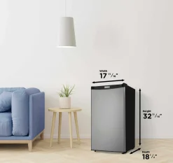 DANBY Réfrigérateur compact 3,2 pi3 Inox Compact - DCR032A2BSLD