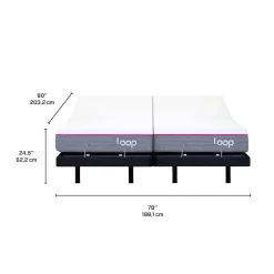 Deux bases de lits ajustables avec matelas Loop (39
