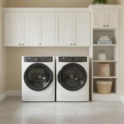 ELECTROLUX Ensemble laveuse sécheuse, Blanc, Chargement frontal