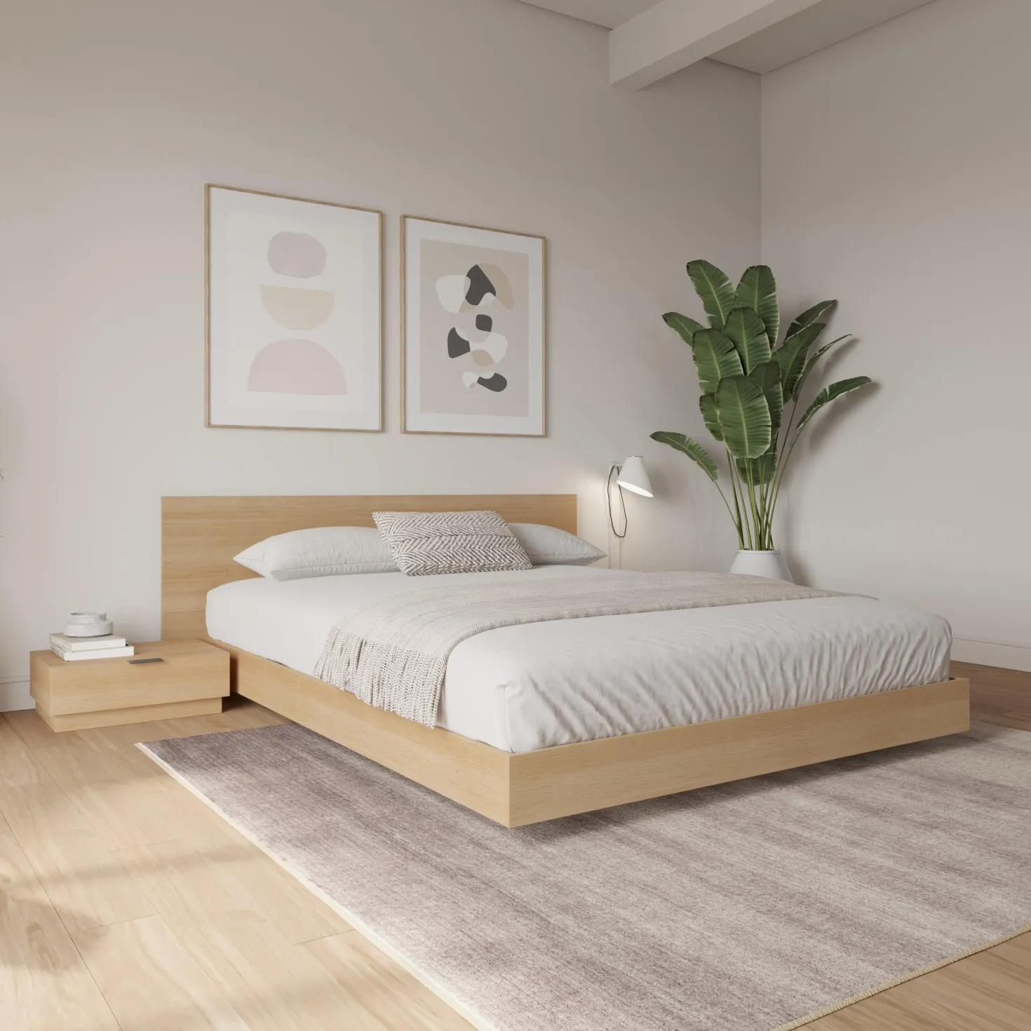 Ensemble de chambre à coucher king (78") - 4 mcx - Nexera