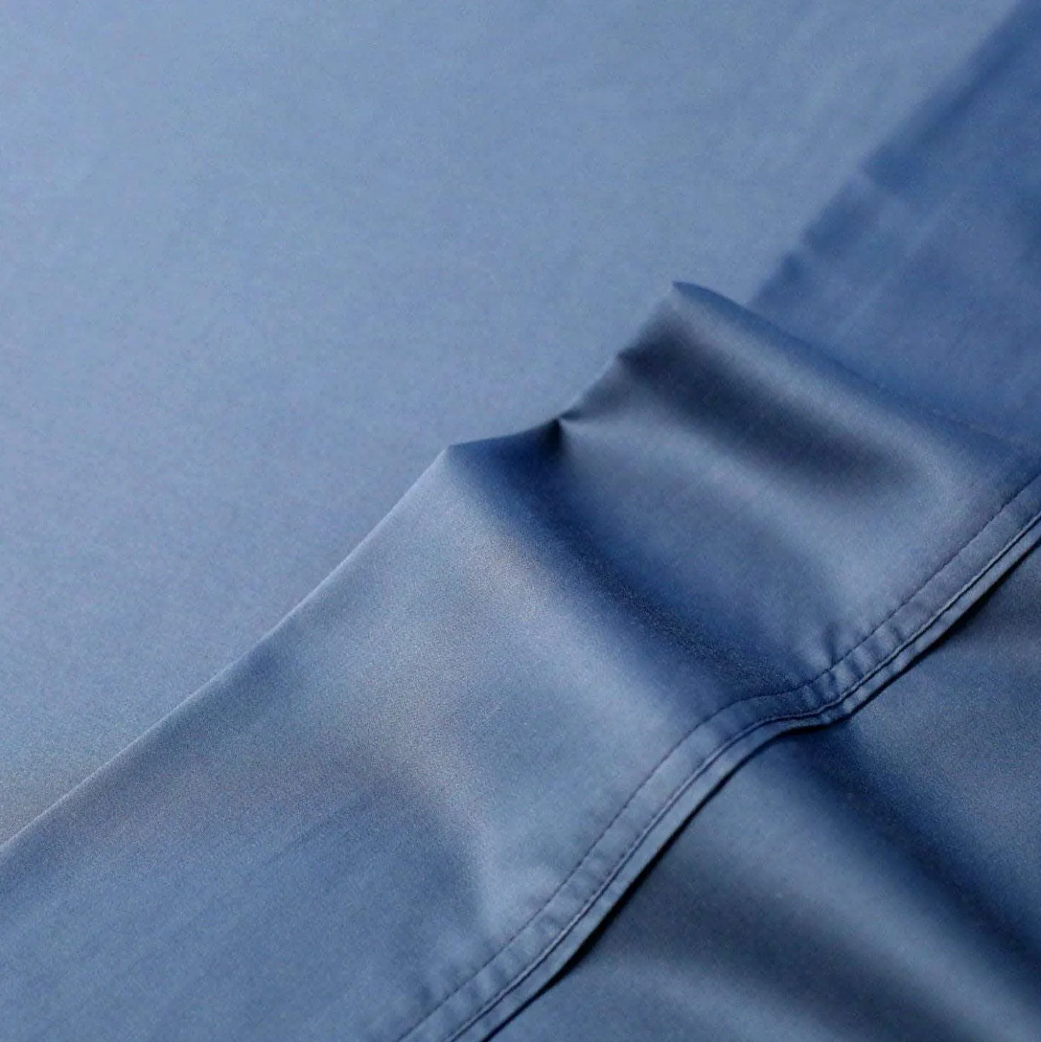 Ensemble de draps 2 simple XL en bambou - bleu