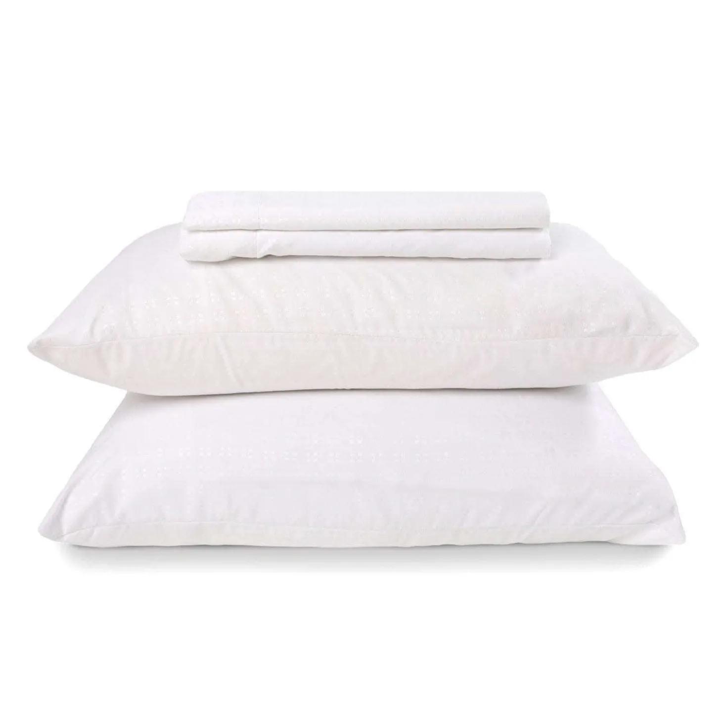 Ensemble de draps double en microfibre - blanc