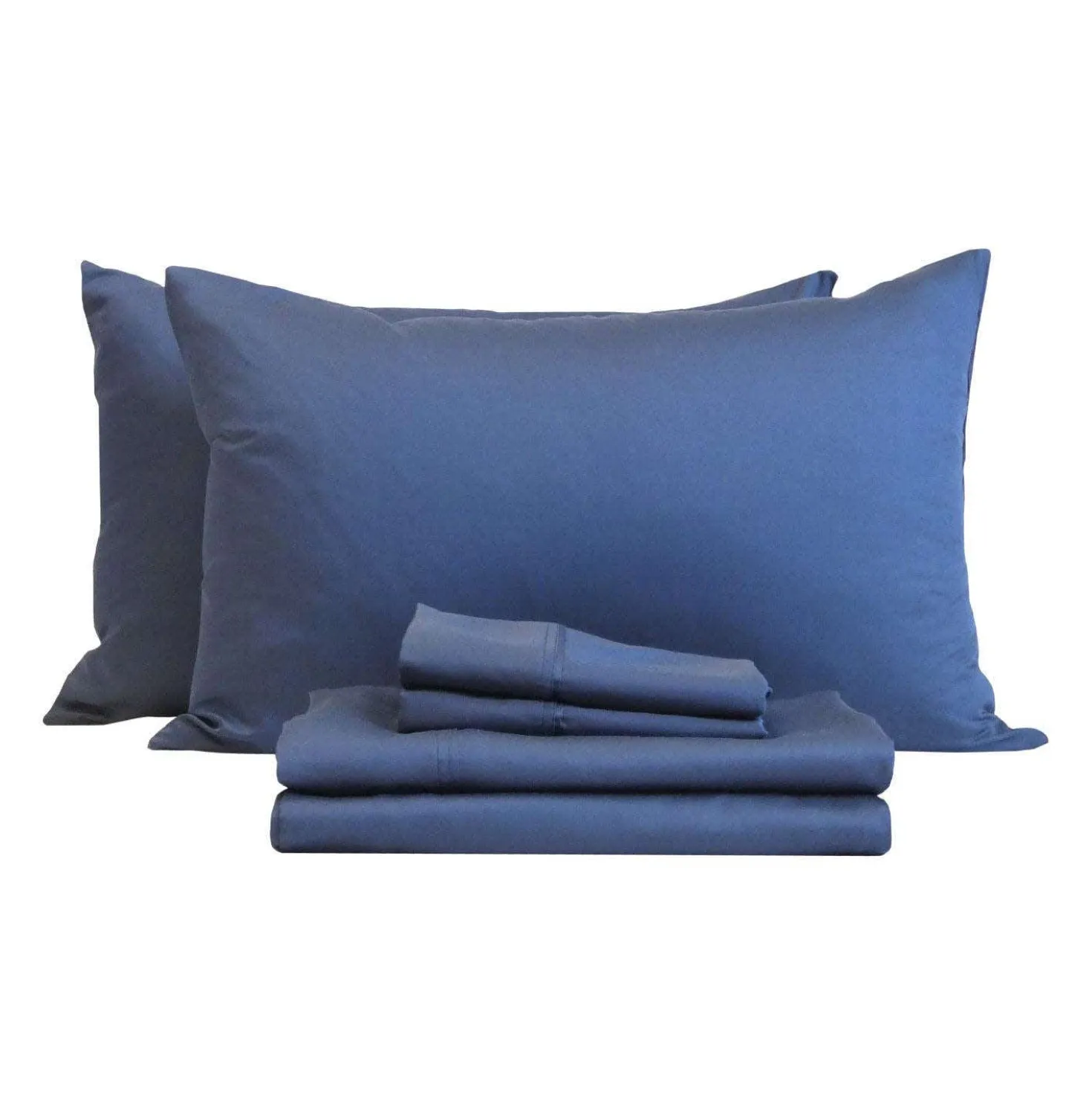 Ensemble de draps double en bambou - bleu