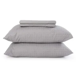 Ensemble de draps king en microfibre - gris ciment