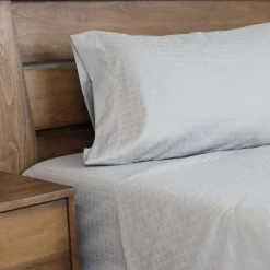 Ensemble de draps king en microfibre - gris ciment