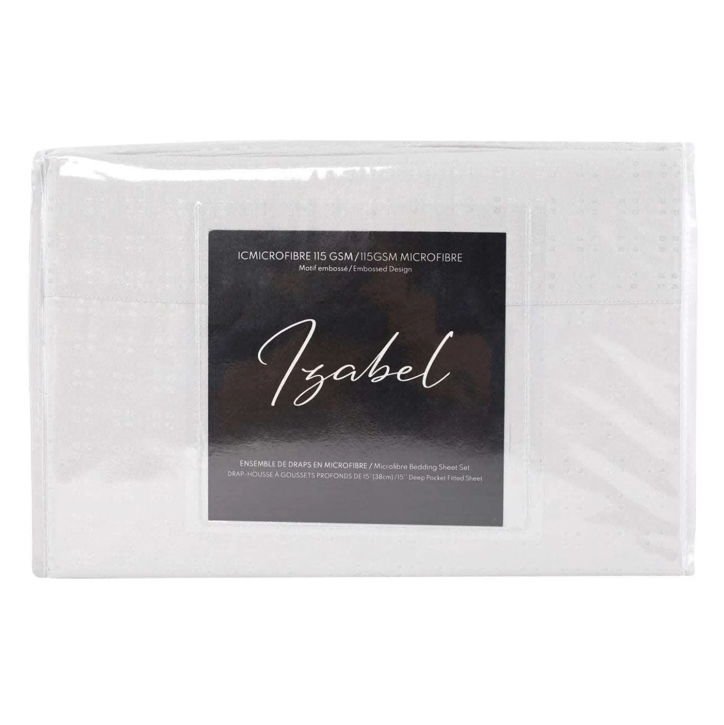Ensemble de draps king en microfibre - blanc