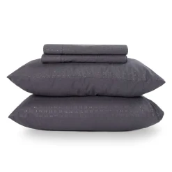 Ensemble de draps queen en microfibre - gris charbon