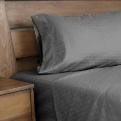 Ensemble de draps simple XL en microfibre - gris charbon
