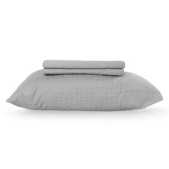 Ensemble de draps simple XL en microfibre - gris ciment