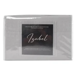 Ensemble de draps simple XL en microfibre - gris ciment