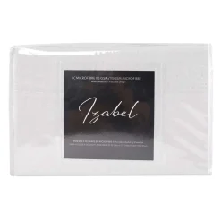 Ensemble de draps simple en microfibre - blanc