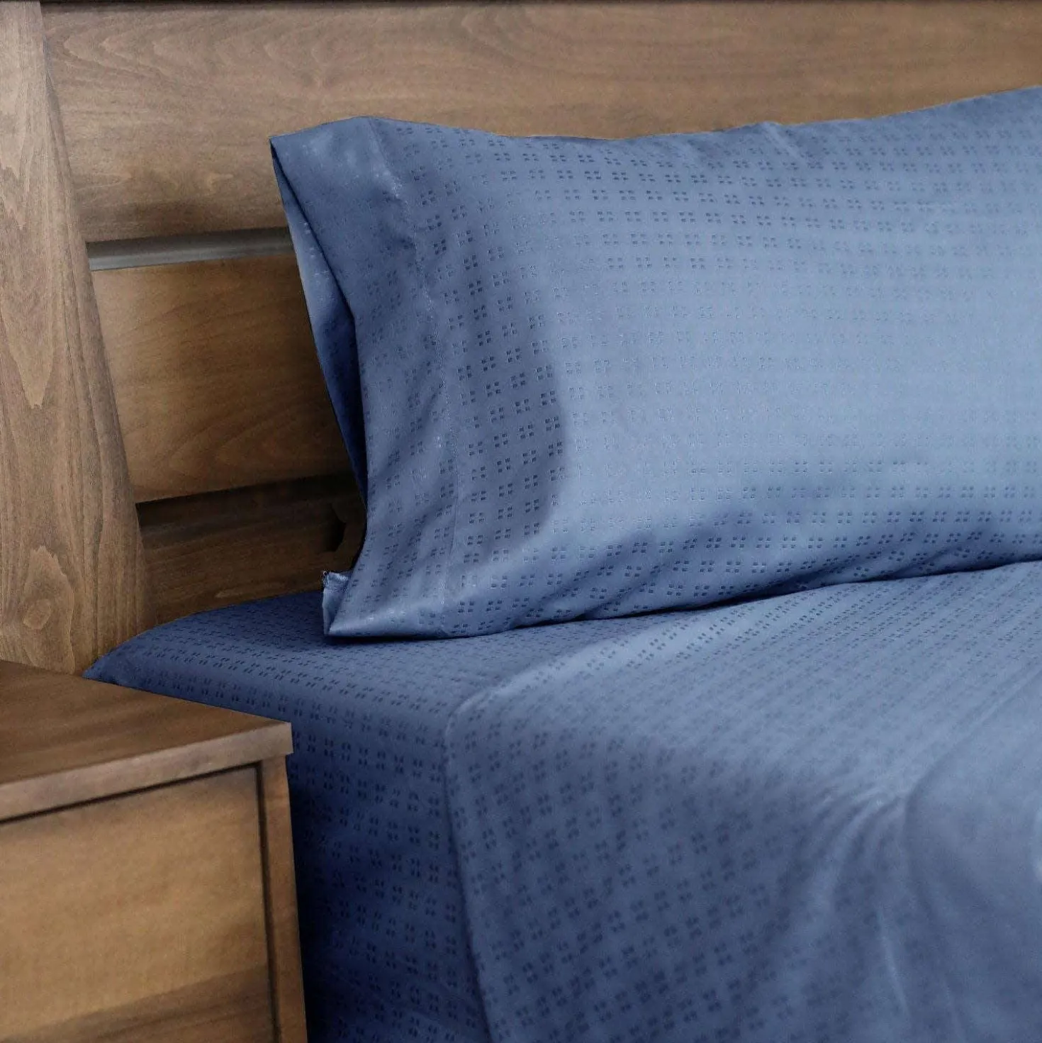 Ensemble de draps simple en microfibre - bleu