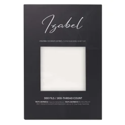 Ensemble de draps simple en bambou - blanc