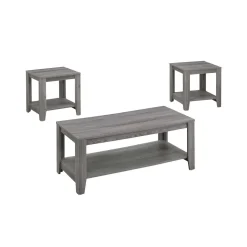 Ensemble de tables - 3 pièces/ gris - Monarch