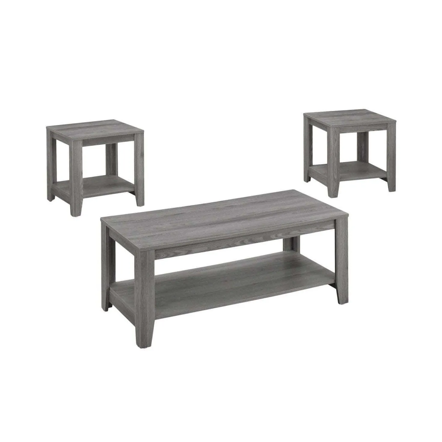 Ensemble de tables - 3 pièces/ gris - Monarch
