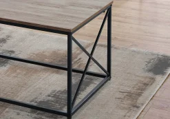 Ensemble de tables - 3 pièces/ taupe foncé, métal noir - Monarch