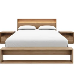 Ensemble grand lit avec éclairage (60") - 4 mcx - Nexera