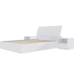 Ensemble grand lit avec rangement (60") - 4 mcx - Nexera