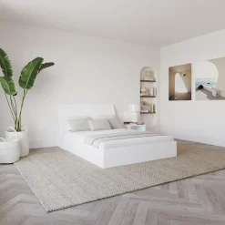Ensemble grand lit avec rangement (60