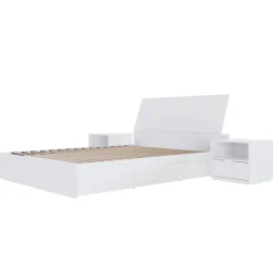 Ensemble grand lit avec rangement (60") - 4 mcx - Nexera