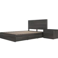 Ensemble grand lit avec rangement (60") - 3 mcx - Nexera