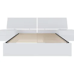 Ensemble grand lit avec rangement 2 tiroirs (60") - 4 mcx - Nexera