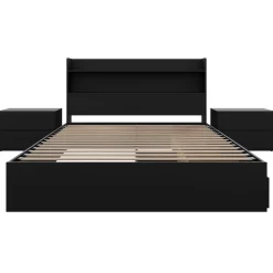 Ensemble lit double avec rangement (54