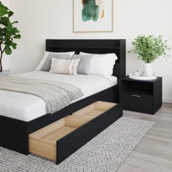 Ensemble lit double avec rangement (54