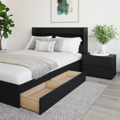 Ensemble lit double avec rangement (54
