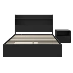 Ensemble lit double avec rangement (54
