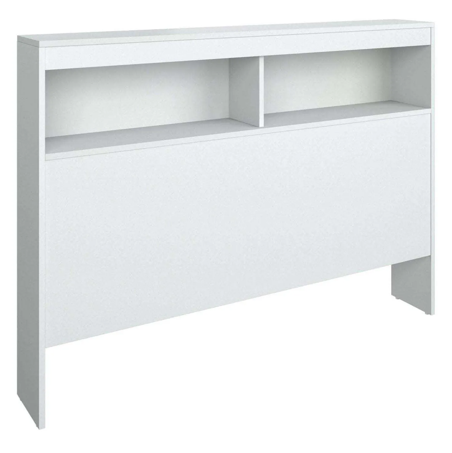 Ensemble lit double avec rangement 6 tiroirs, tête de lit et table de chevet (54")