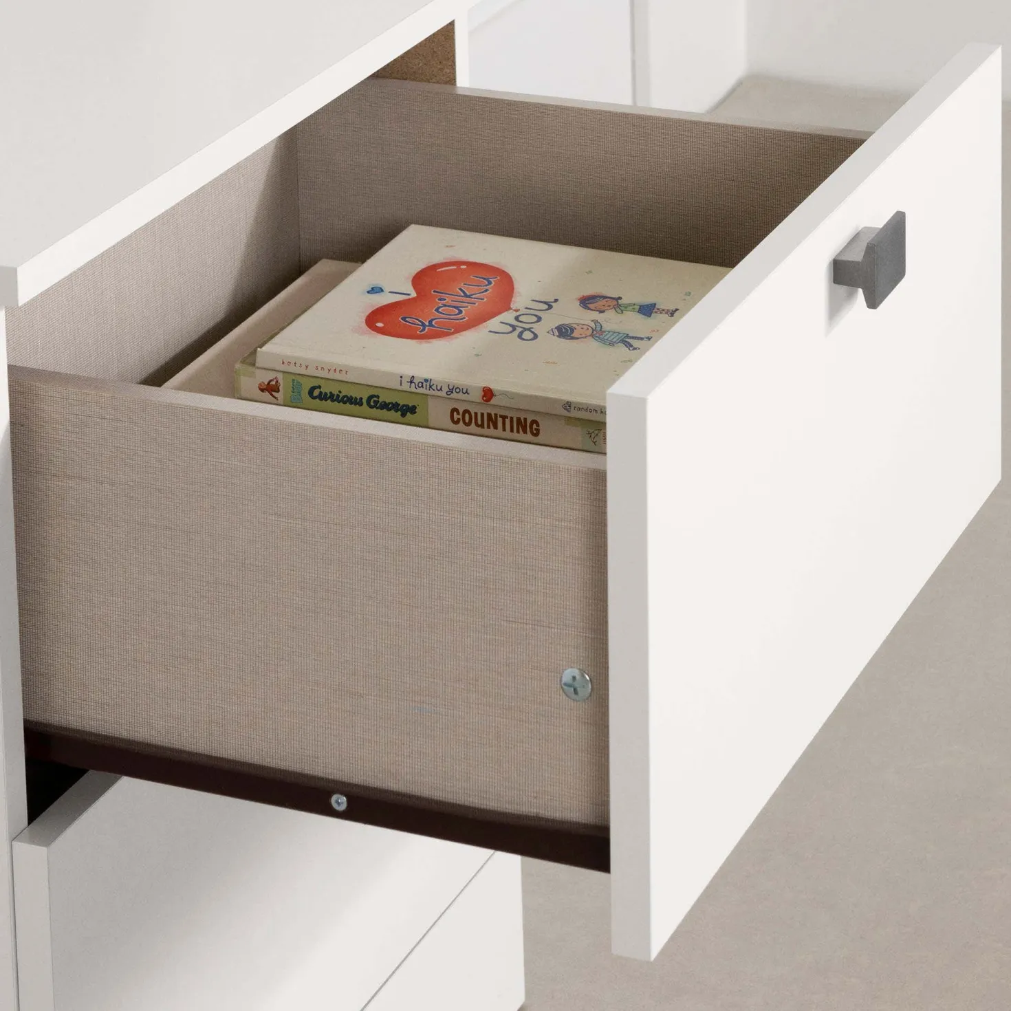Ensemble lit simple avec rangement 3 tiroirs, tête de lit avec chargement USB et table de chevet (39") - South Shore
