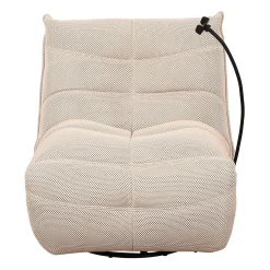 Fauteuil berçant inclinable avec support à cellulaire - beige