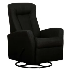 Fauteuil berçant pivotant inclinable - noir